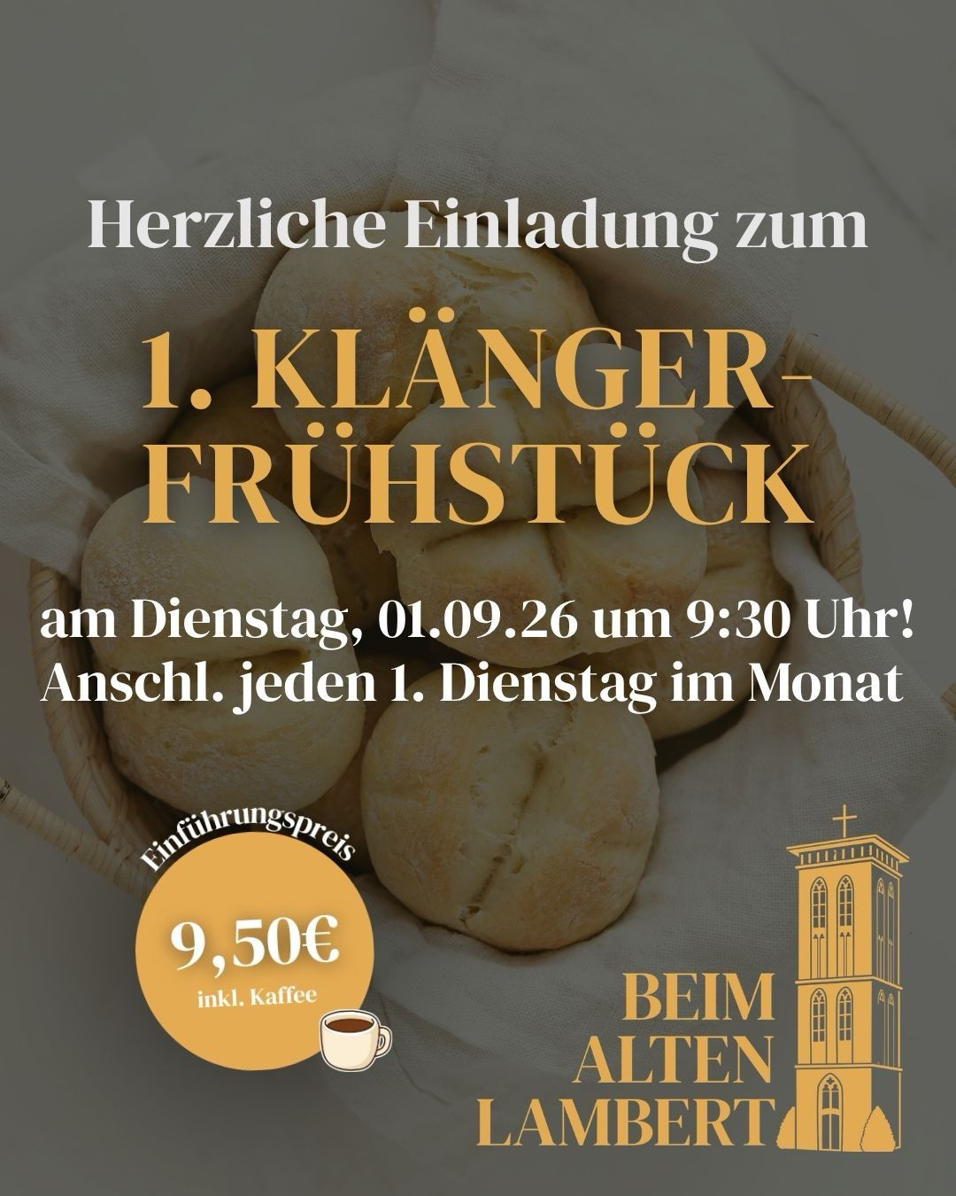 Plakat zu Klängerfrühstück