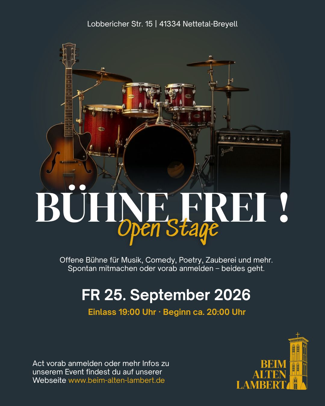 Plakat zu Bühne Frei - Open Stage