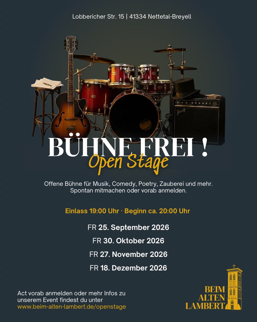 Plakat zu Bühne Frei - Open Stage & Christkind'l-Markt